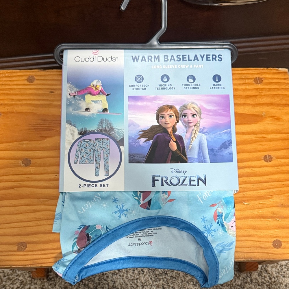 Cuddl Duds Frozen Blue Long Underwear Set